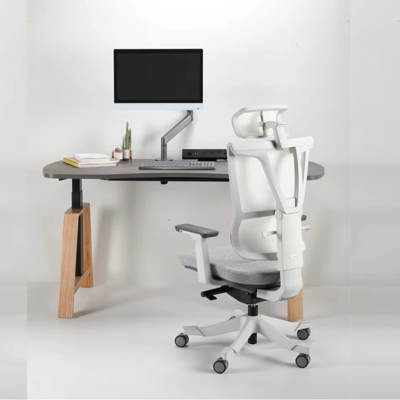 

Unique design, stone color wooden top stand-up desk sit-up