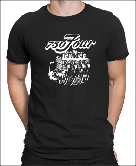 

2025 new model For CB750 Four fans T shirt cafe racer vintage CB 750 Motorcycle long or short sleeves