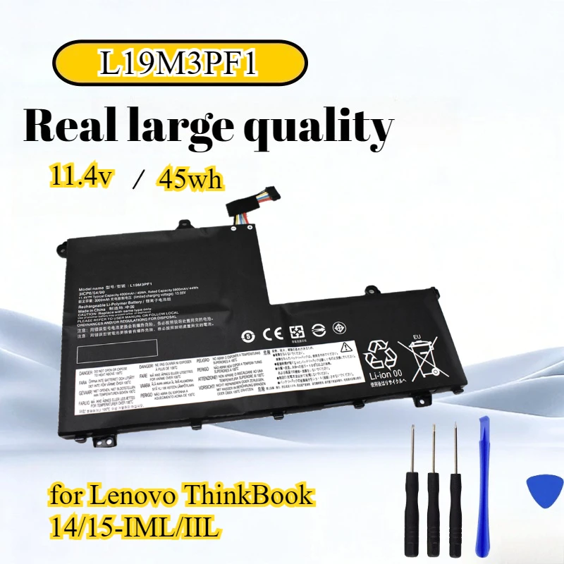 

Replacement Battery L19M3PF1 L19C3PF9 for Lenovo ThinkBook 14/15-IML/IIL with Tools