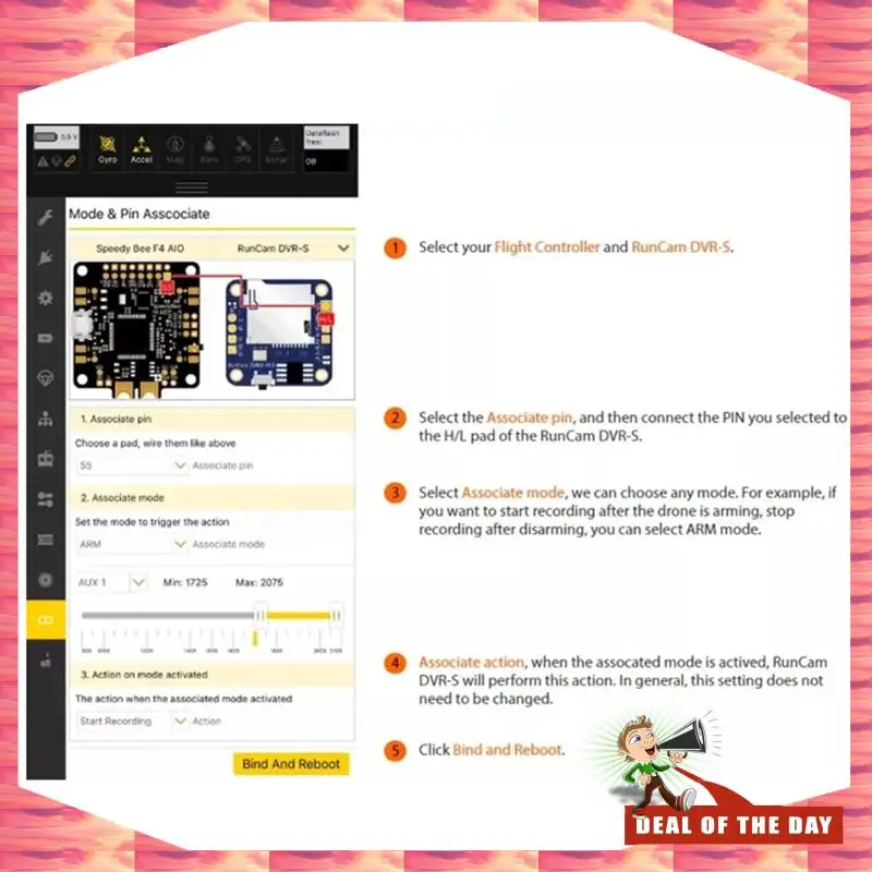 تسليم 24 ساعة 1 قطعة صغيرة FPV DVR مسجل فيديو مسجل الصوت M2 حفرة الأزرق ل Mini FPV سباق الطائرة بدون طيار كوادكوبتر