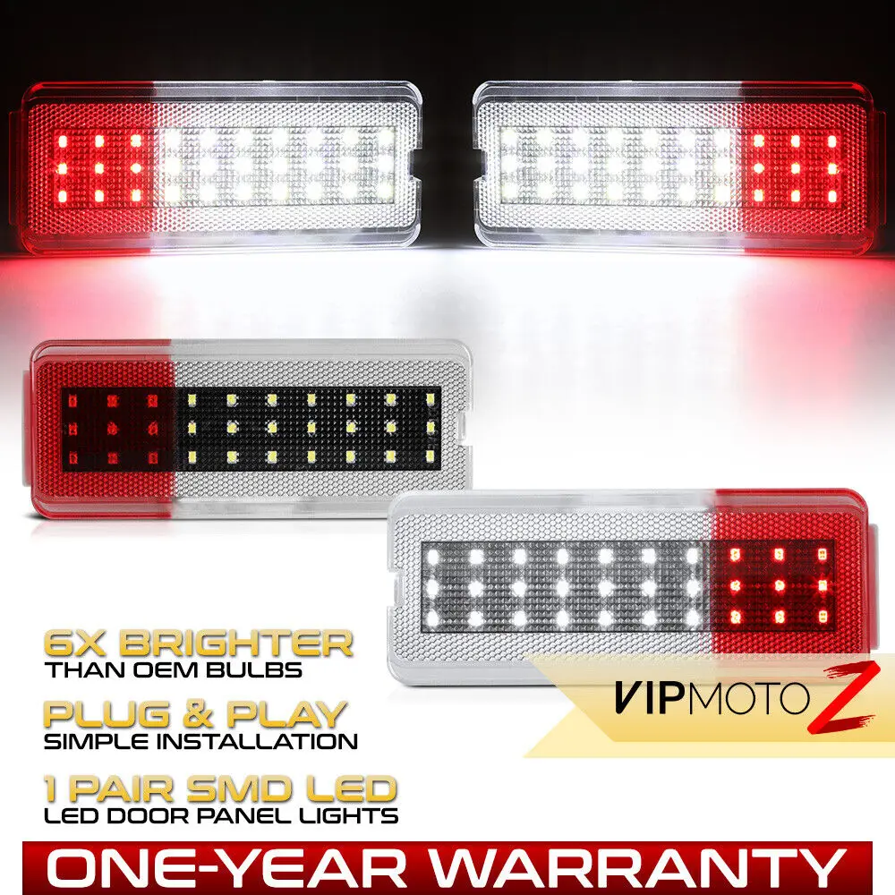 [LED LENGKAP] Lampu Panel Pintu Bagian Dalam untuk Tamasya Superduty 99-07 F250 F350