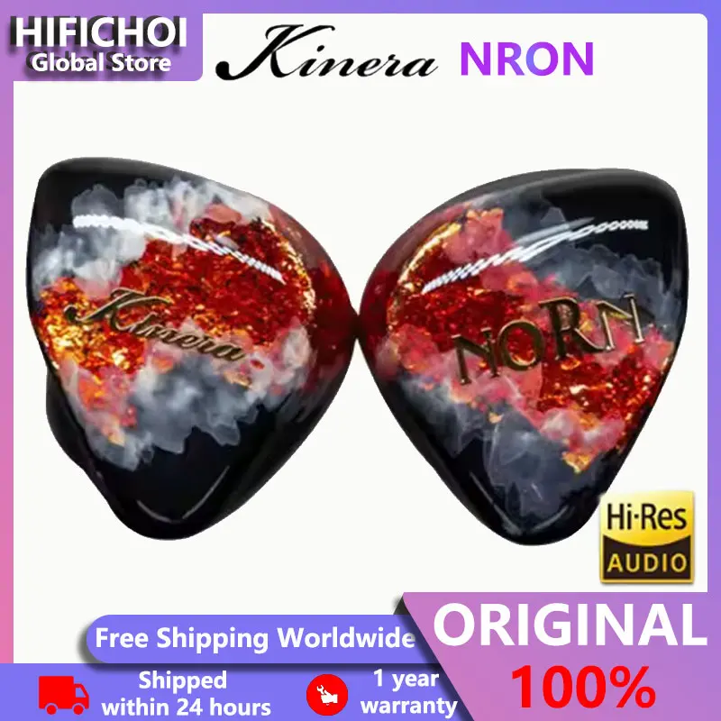 

KINERA NORN IEMs HIFI in-Ear Earphone 4BA+1DD Hybrid Drivers Monitor Music DJ Earbuds Headset with 2Pin 0.78mm Detachable Cable