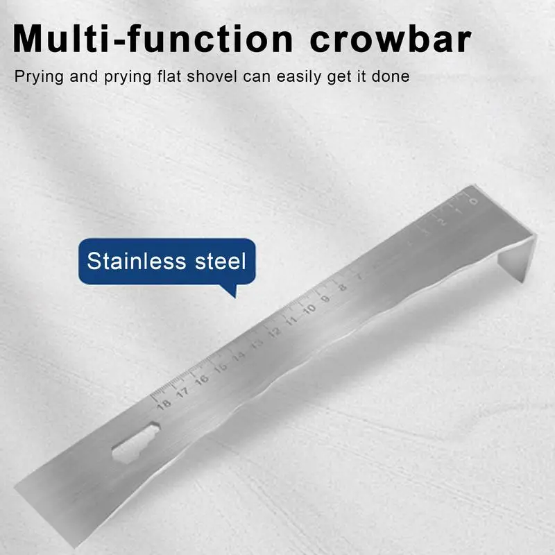 Pry Bar Tool Flat Bar Pry Bar With Scale Pry Tool Stainless Steel Pry Bar Scraper Set Flat Bar Pry Bar For Pulling Prying