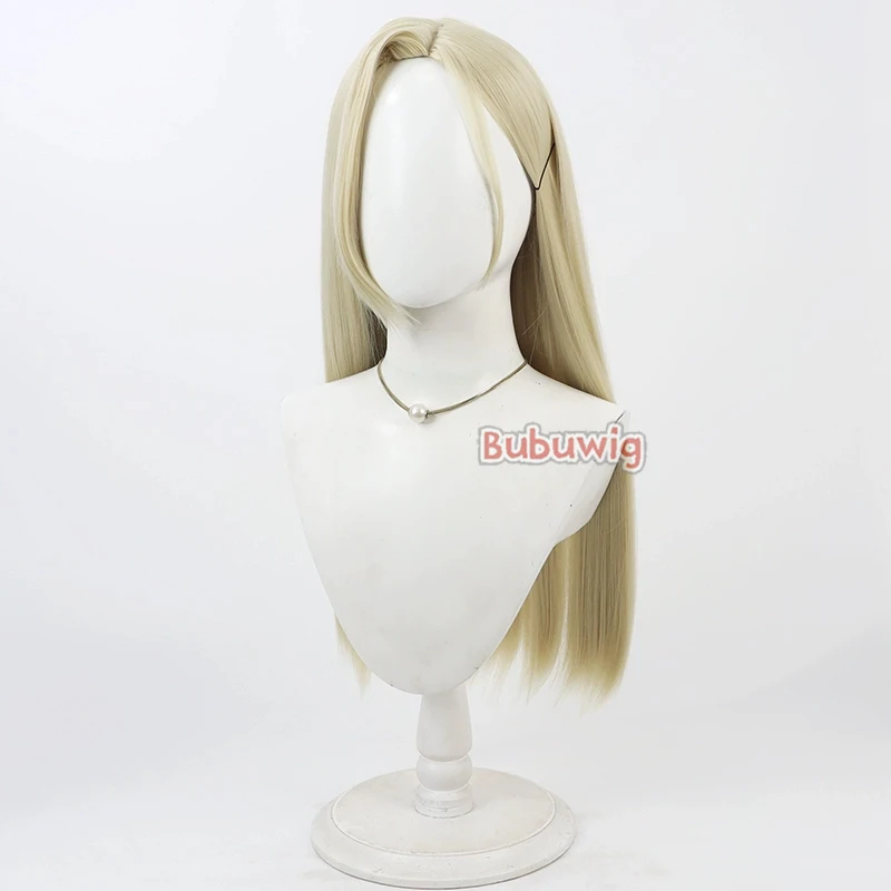 Bubuwig cabelo sintético terra galeria cosplay perucas carisma casa terra galeria 60cm feminino longo luz loira peruca resistente ao calor