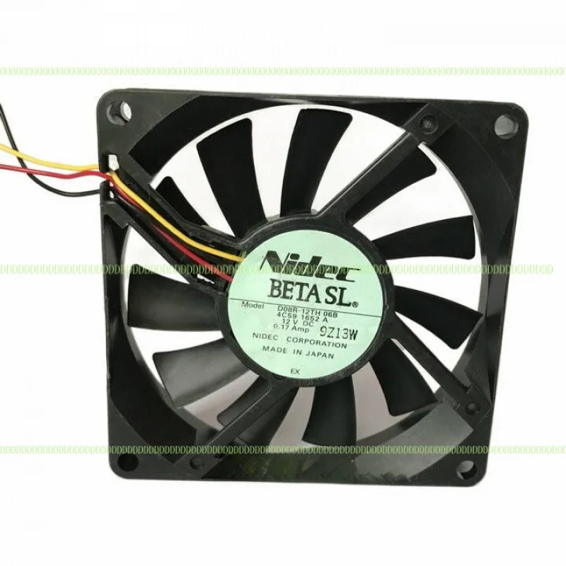 LZ ДЛЯ Nidec D08R-12TH 06B DC12V 0,17Amp 8015 3-проводной бесшумный вентилятор охлаждения LZ ДЛЯ Nidec D08R-12TH 06B DC12V 0,17Amp 8015 3-проводной бесшумный вентилятор охлаждения