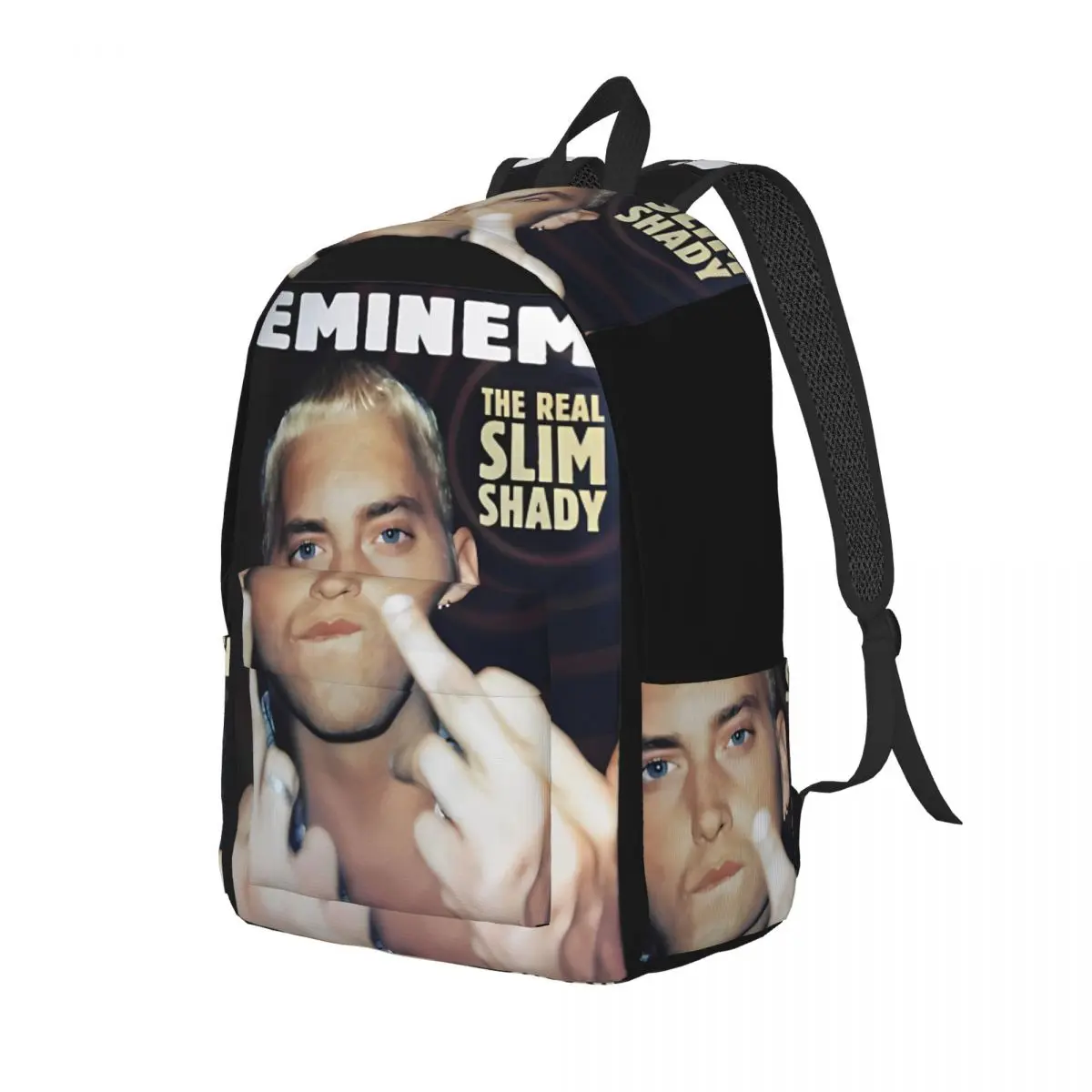Number Vintage Eminem Backpack for Preschool Kindergarten School Student Encore Rapper Bookbag Boy Girl Kids Daypack with Pocket