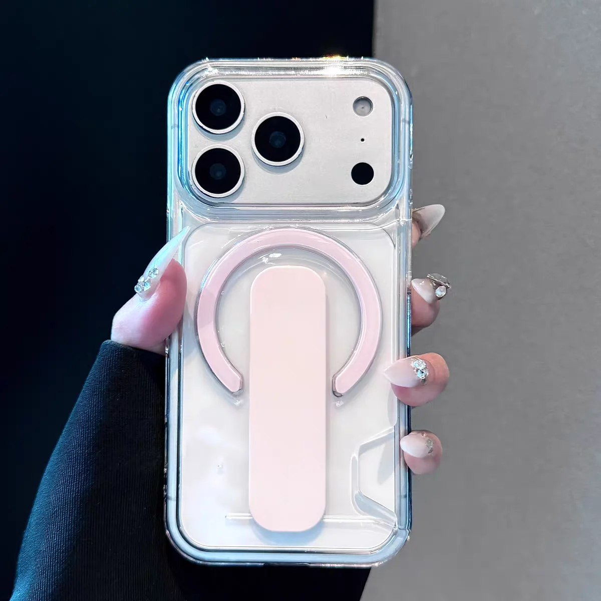 Luxuriöser HD-Kartenhalter mit klarem Display für Magsafe-Hülle für iPhone 17 16 15 14 18 Pro Max, magnetische Ladefunktion, stoßfeste Acrylhülle – Detail 14