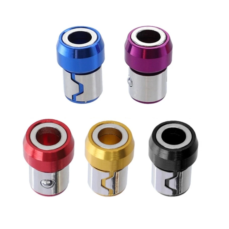 Magnetic Bit Holder Alloy Electric Screwdriver Head Magnetic Ring Bits Anti-Corrosion Strong Magnetizer for Dril Bit