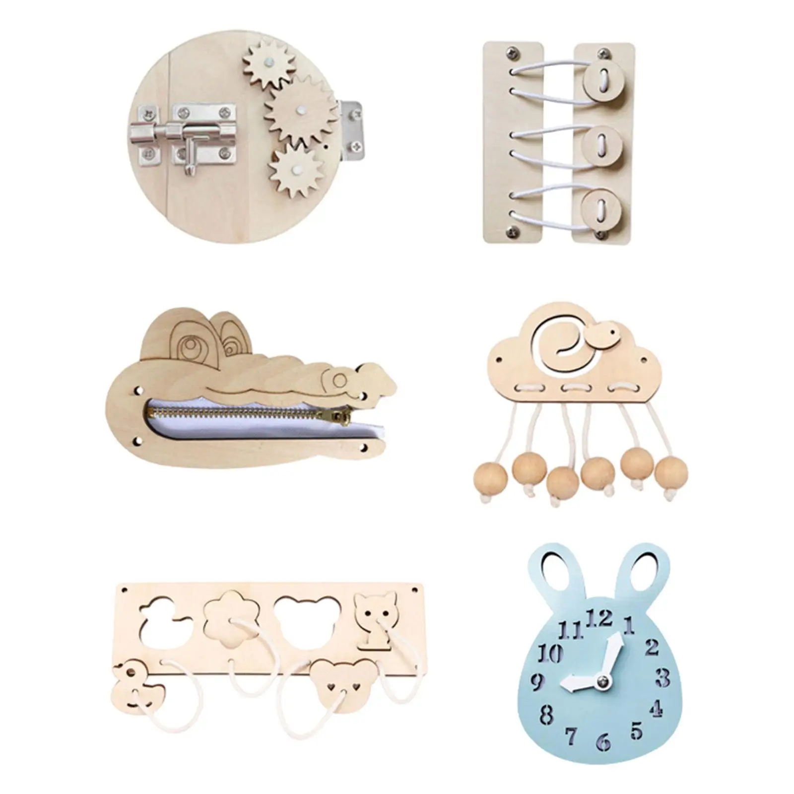 Busy Board DIY Accessories Early Education Toys for Travel Children Gifts