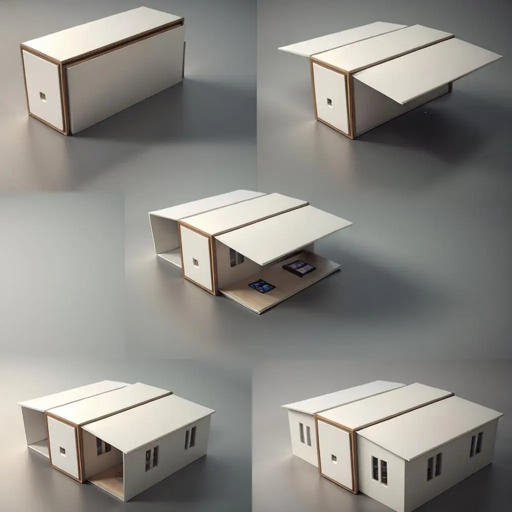 40ft Mobile Foldable Container Trailer House Wheels Prefab Home for Scenic Retreat Glamping Pod Sandwich Panel Steel