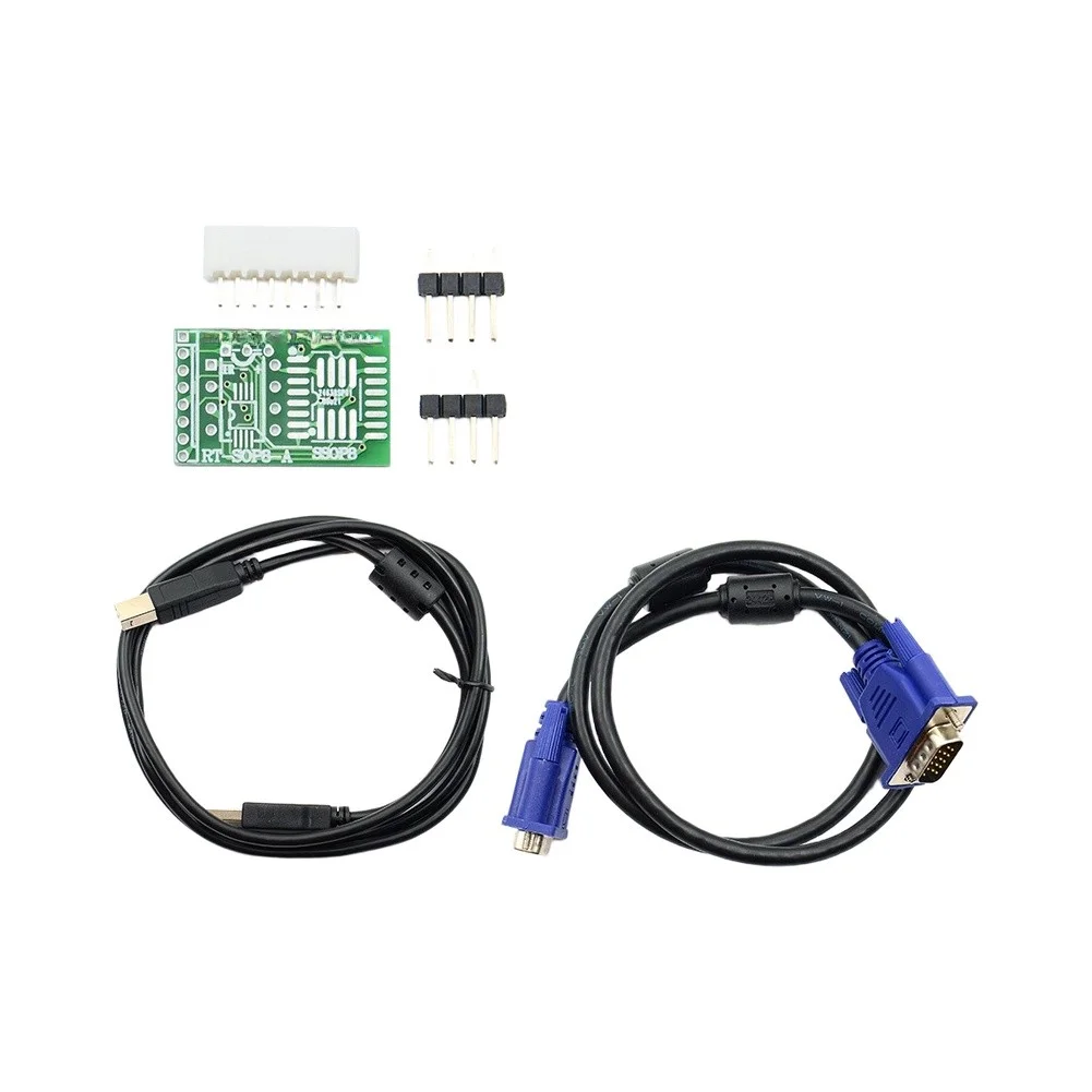 Serial ISP Programmer USB For BIOS Chip Reader Writer EDID Repair Tool 8 Pin Socket For LCD Monitor TV Motherboard Router