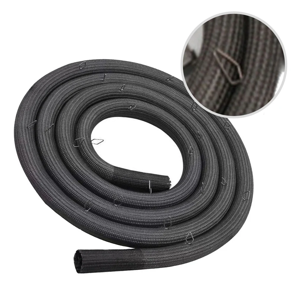 Oven Door Seal Gasket WB32K5039 With 19 Mounting Clips High Temperature Resistant Replacement Part 77.95 Inch Black