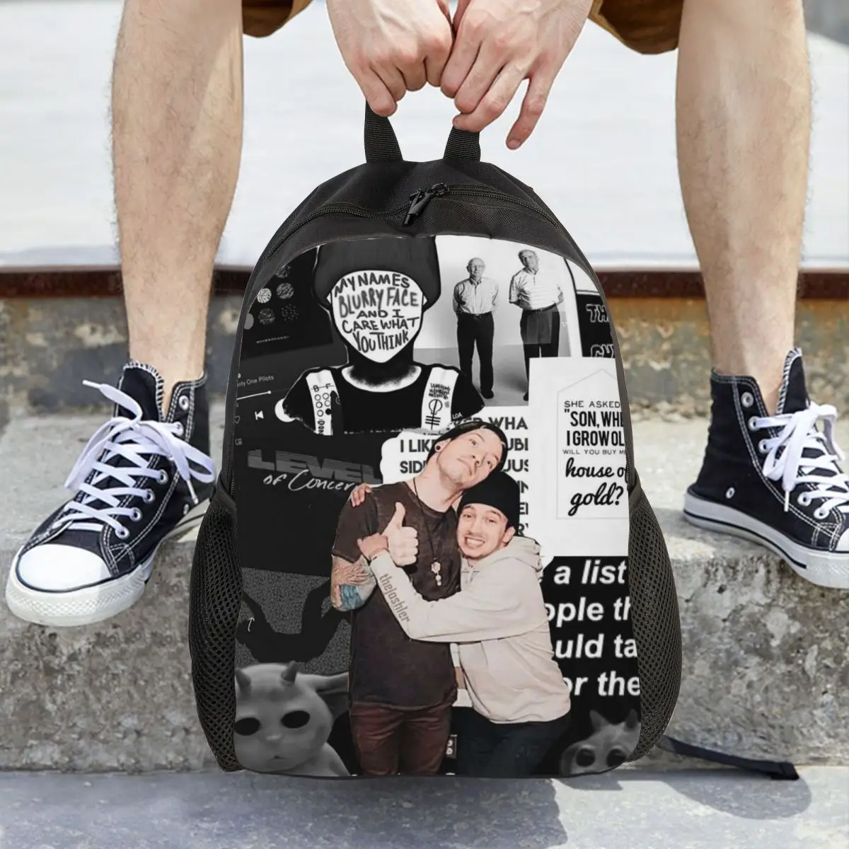 Twenty One Pilots Backpack Hot Sale Daypack Large Capacity Boys Girls BookBag School Bag Shoulder Bags for Men Women