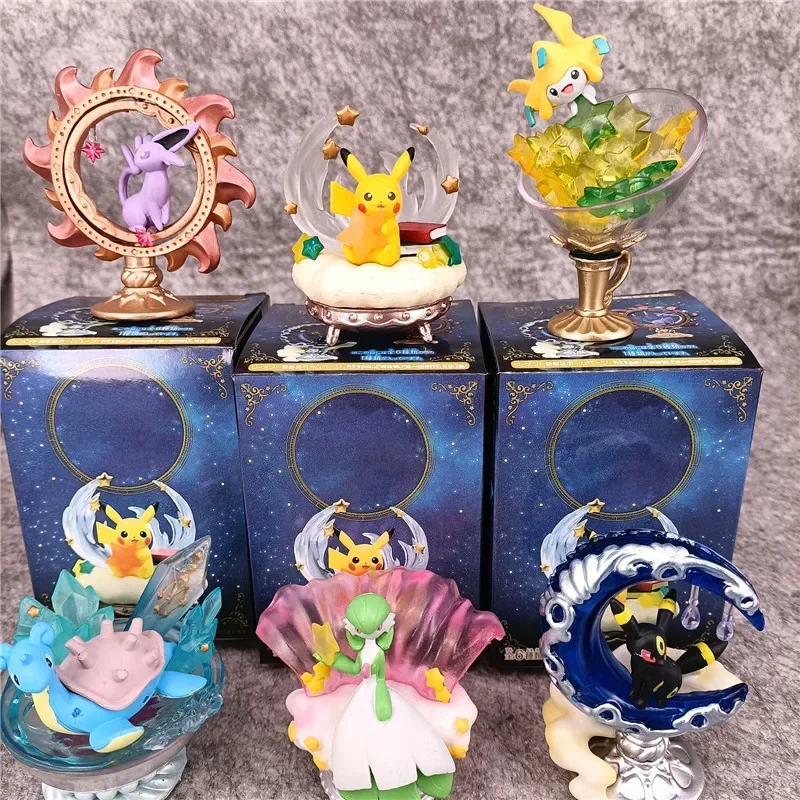 

Pokemon Starlit Sky Пикачу Gardevoir Umbreon Espeon Jirachi Lapras слепая коробка подарки игрушка модель аниме фигурки коллекционные украшения