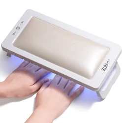 LINMANDA New 88W UV Led Nail Lamp With Leather Hand Pad Foldable Drying Lamp A Must-Have Nail Lamp For Professional Manicurists