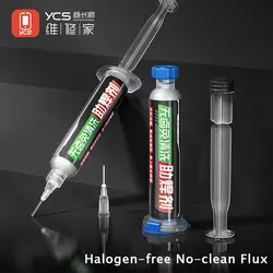 YCS 10CC Halogen-free and Self-cleaning Flux Lead-free Acid Free Zero Halogen and Self-cleaning No-clean Flux Paste Solder Oil