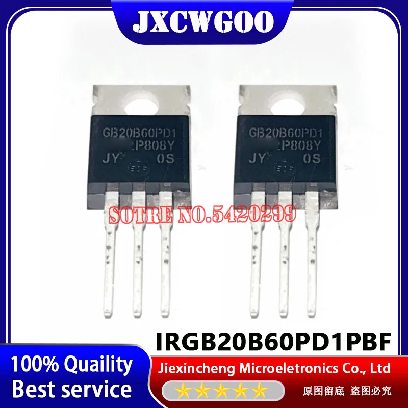 (5 PÇS/LOTE) GB20B60PD1 IRGB20B60PD1PBF IRGB20B60PD1 TO220 600V 20A NOVO ORIGINAL