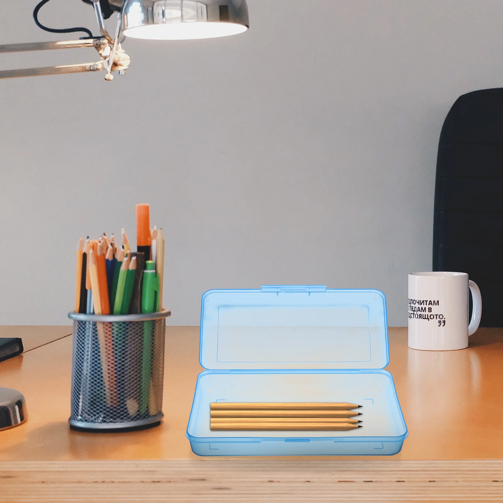 1 шт. пластиковый пенал большой емкости штабелируемый органайзер для канцелярских принадлежностей для школьников держатель для хранения ручек и карандашей