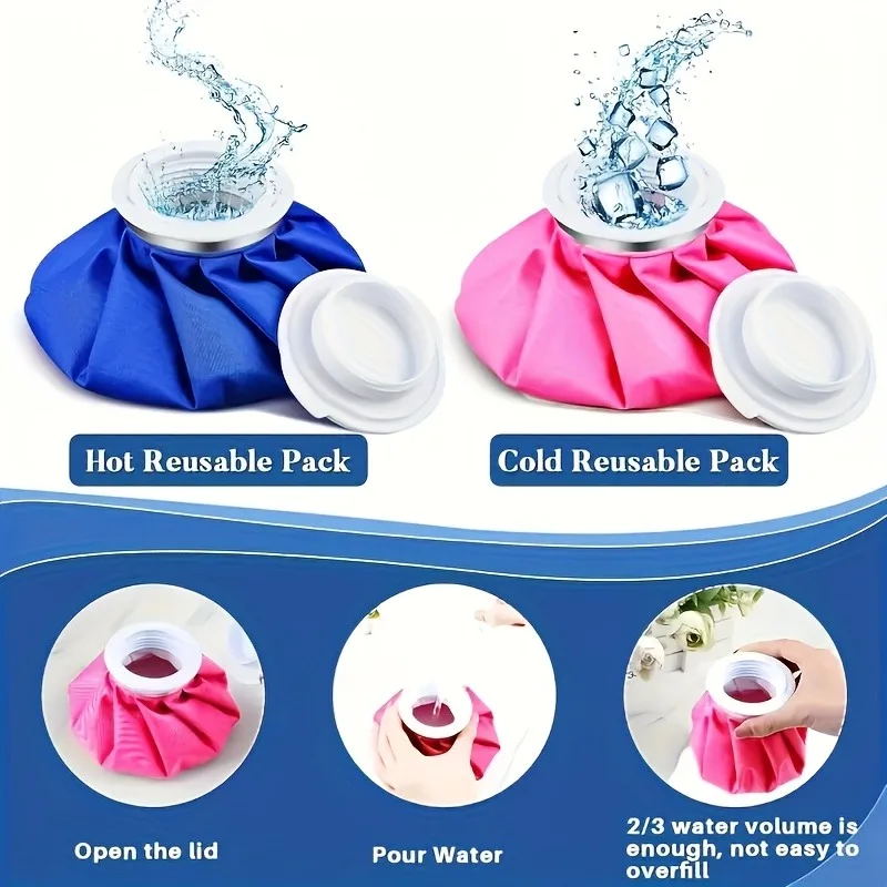 Reusable Ice Packs - Hot & Cold Therapy Gel Pack for Knee, Leg & Joint Pain Relief, Leak-Proof Durable Ice Bag for Swelling