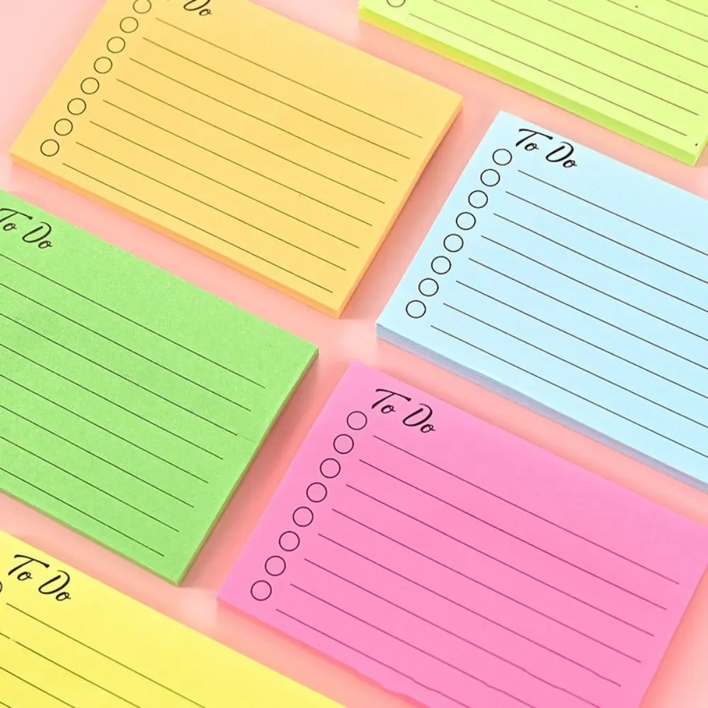 Scrapbooking Sticky Notes Studying Planning Check It Checklist Notepad 8 Colors Creative Timetable Notepad Students Stationery