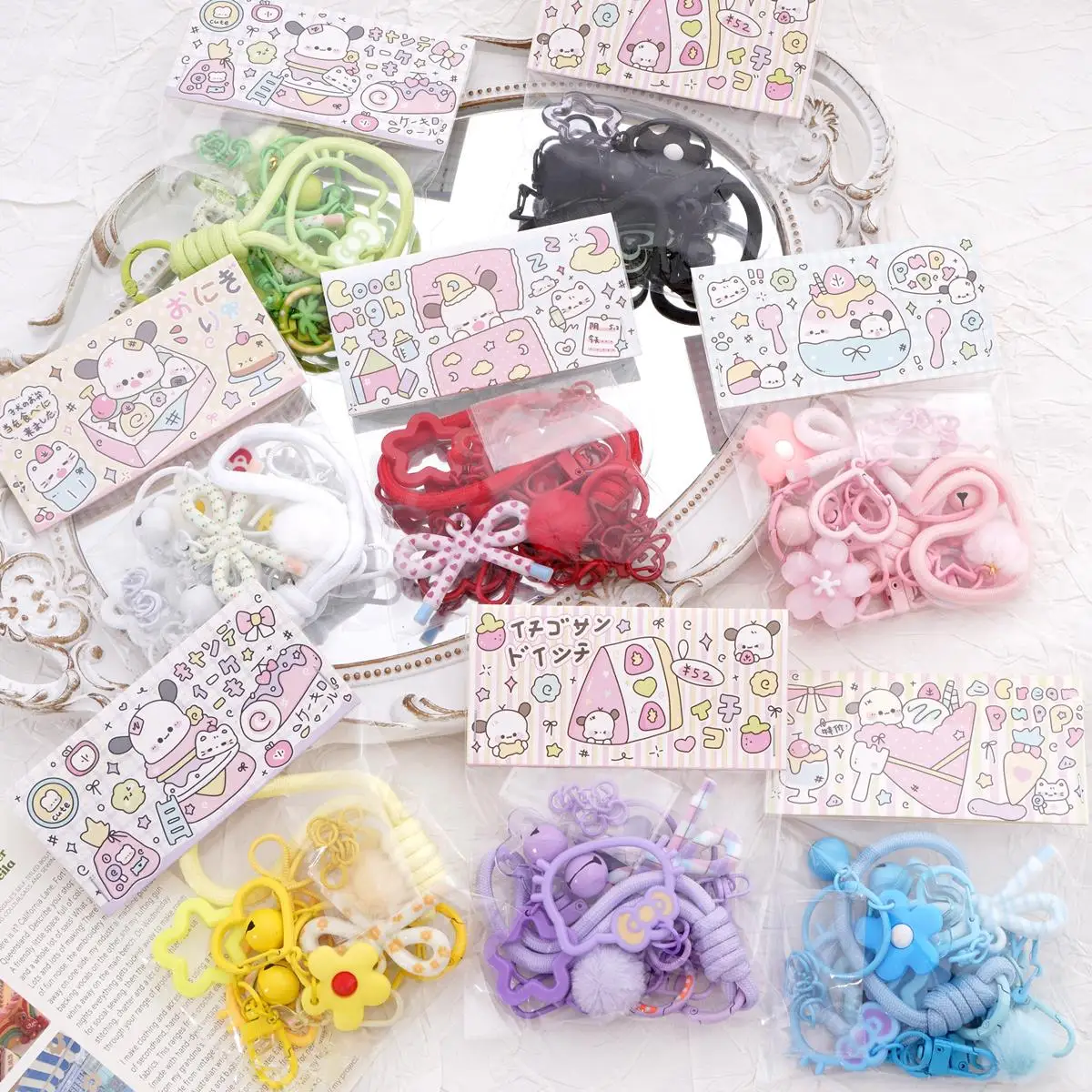 New Style 10Pcs/set Perler Beads Pendants Diy Keychain Material Kit For Jewelry DIY Handmade Making Bag Charms Accessories