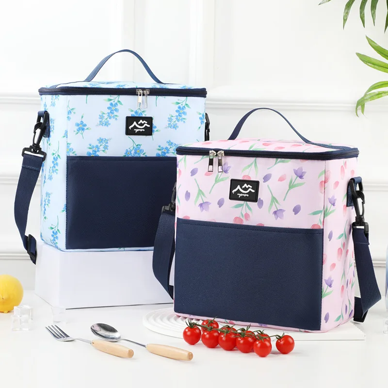 Outdoor Camping Fresh-keeping Thermal Insulated Bag, Portable Large Ice Bag, Lunch Bag for Work School
