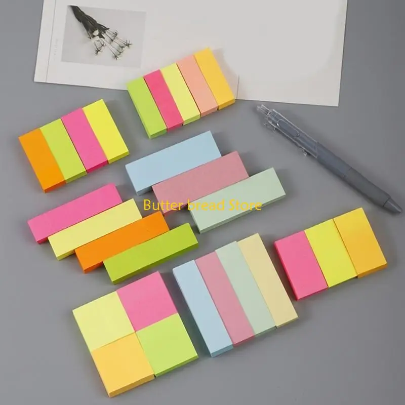 W89C -Datei Tabs Buchmarkierungen Bright Color Page Index Aufkleber Schreibschilder Aufkleber