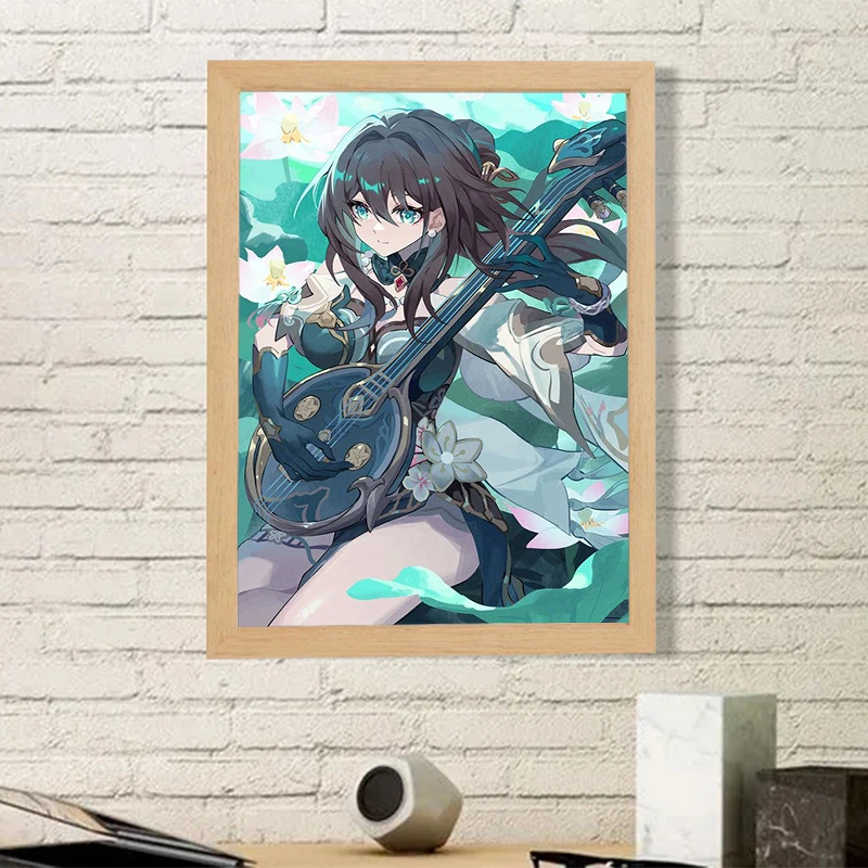 Anime Game Ruan Mei Posters for Wall Art Honkai Star Rail Home Decore With Free Shipping Decorative Paintings Jing Liu Poster