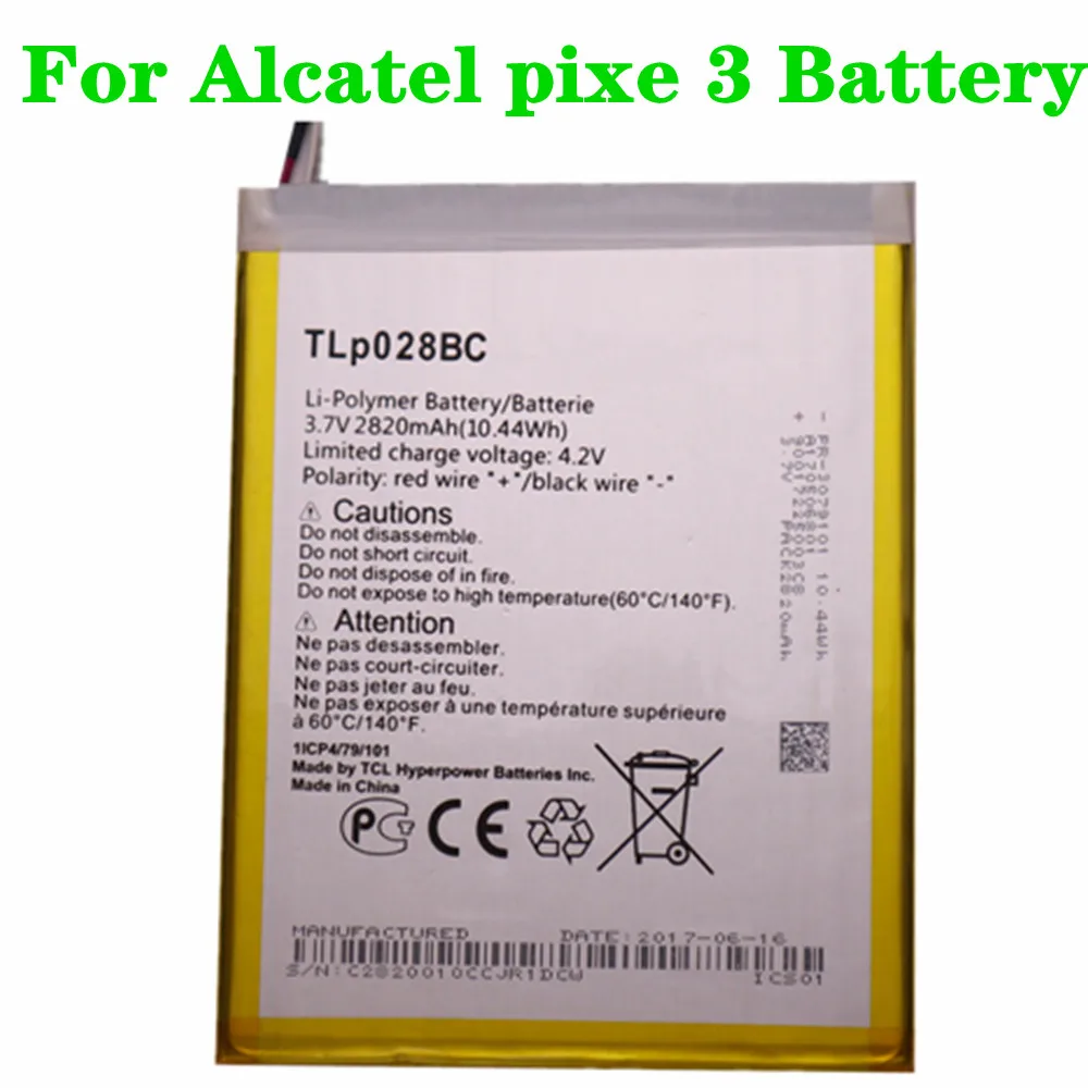 

TLP028BC Battery For Alcatel Tab pixe 3 Phone Tablet Battery TLp028BD High Quality Replacement Batteries Batteria