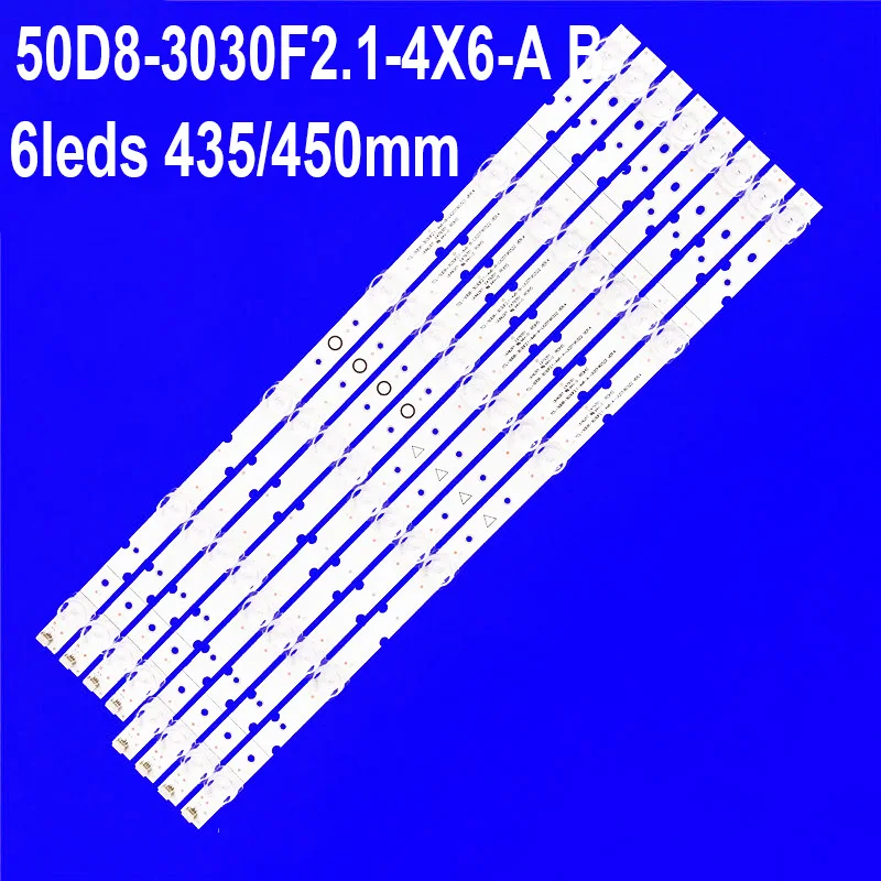 

Светодиодная лента подсветки для TCL 50D8 50A527 50P8S 4C-LB5006-YH04J 50EP687 50ep680 50S525 50S525MAAA 50S525LAAA 50D8-3030F2.1-4X6-A B