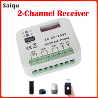 Tuya WiFi Garage Door Receiver Multi Frequency 280-915MHz Remote Control Receiver Switch 9-30V 85-250V