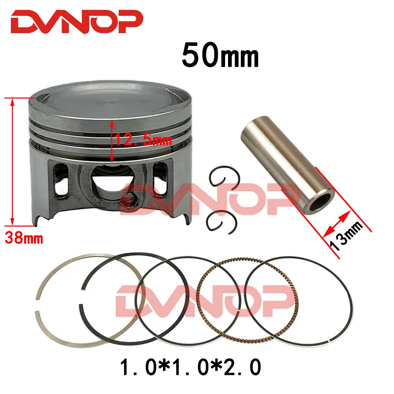 Motorcycle STD 50mm Piston Ring Gasket Kit for Honda DREAM 110 EX5 NBC110 NBC 110 CUB110 CRF110 2013-2017