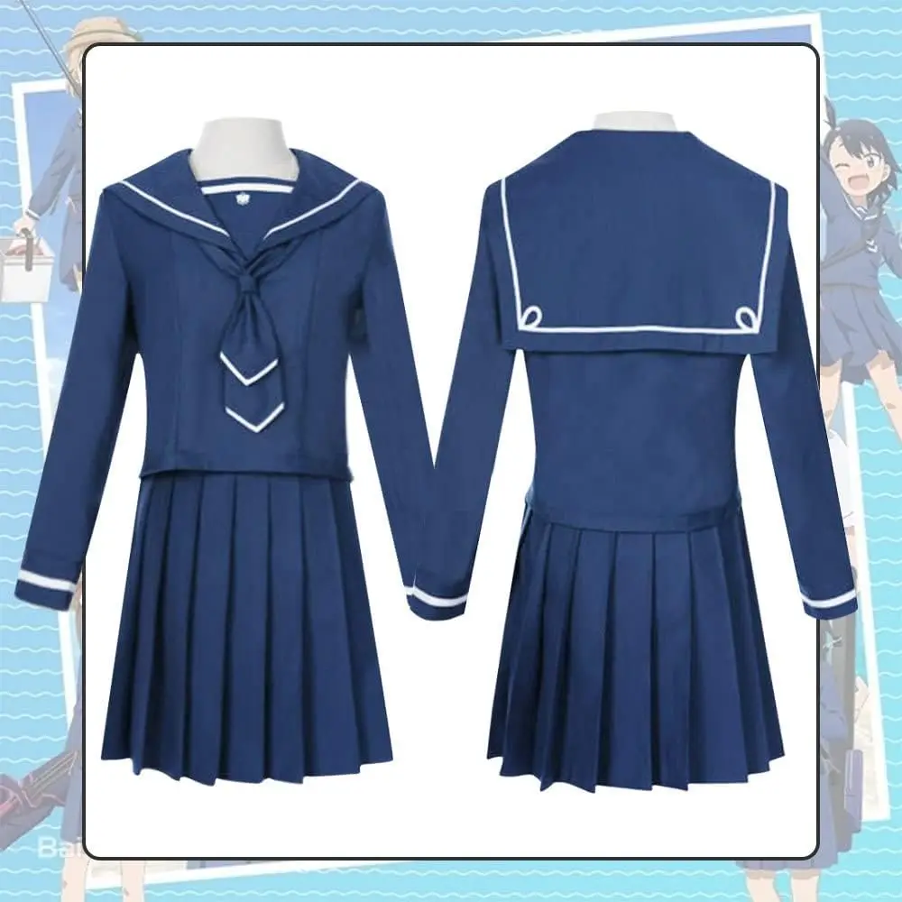 Fulujiacos Anime Tsurugi Hina Cosplay Costume école uniforme hauts robe Halloween fête de noël ensembles uniforme costumes