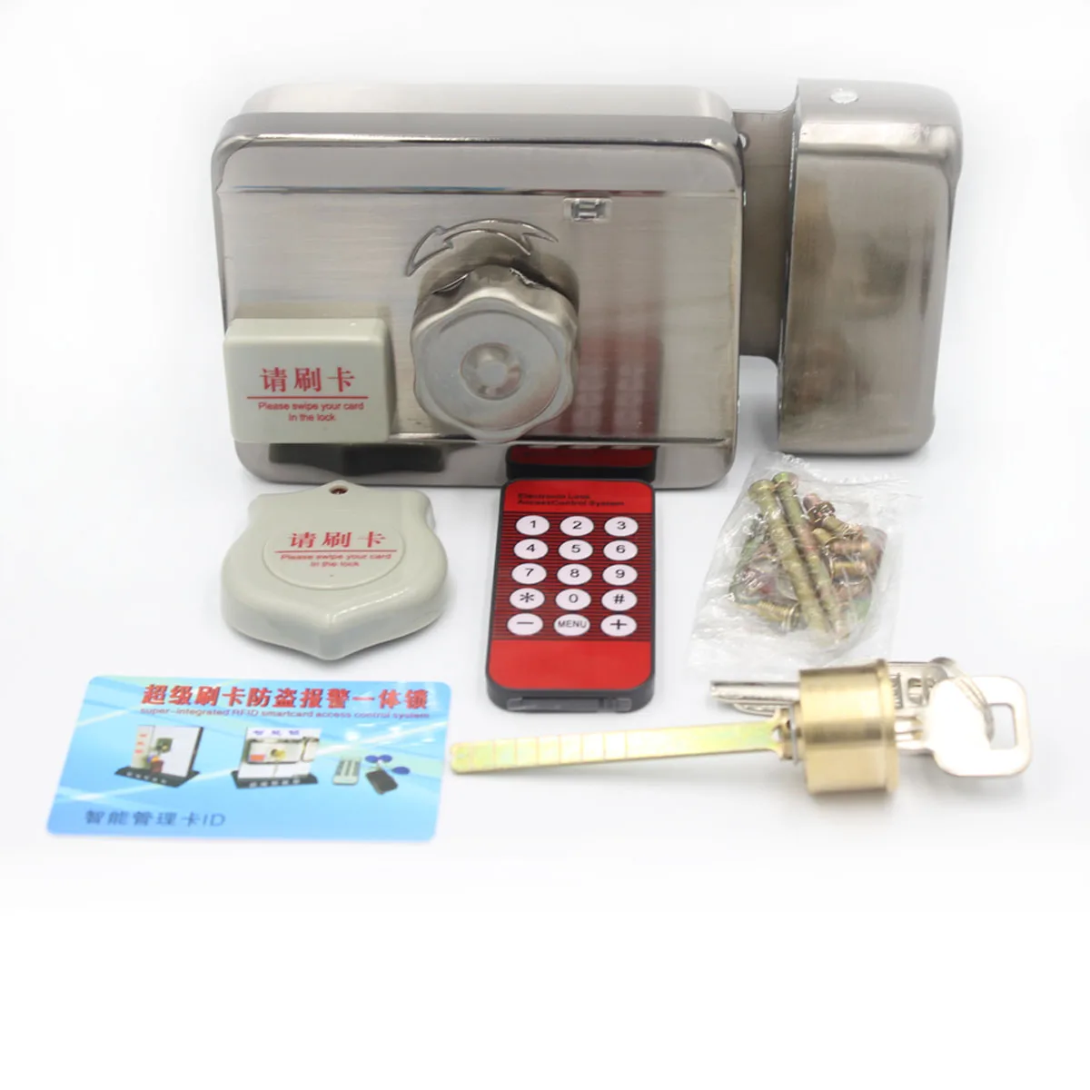 DC 12V Electronic RFID Door Gate Lock Smart Electric Strike Lock Magnetic Induction Door Entry Access Control System