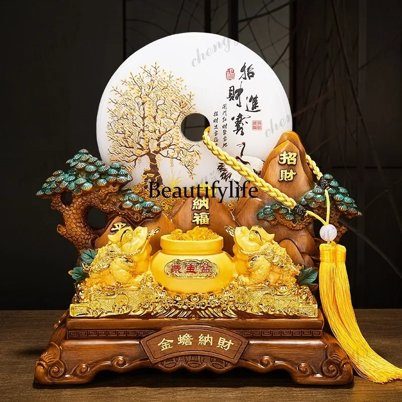 A73 Lucky Ornament Citrine Fortune Money Tree Office checkout page Hotel opening gift