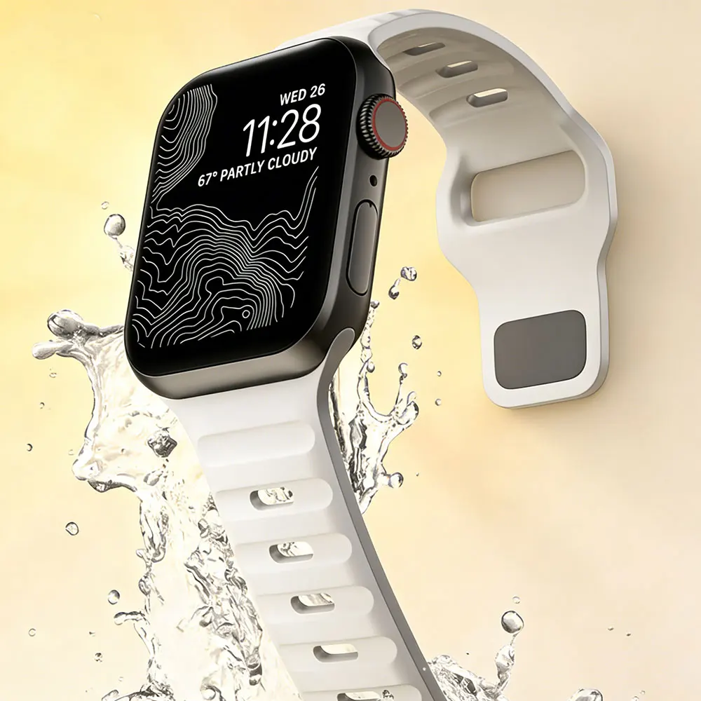 Weiches Silikonarmband für Apple Watch Ultra 3 2 Series 11 10 9SE Armband für iWatch 42 46 49mm Sportarmband iWatch Series 8 7 41mm