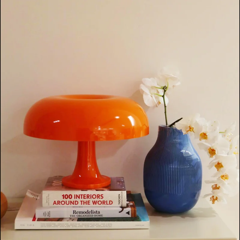 Imagem -06 - Mushroom Table Lamp For Home Bedside Atmosphere Light Room Decoration Modern Minimalist Desk Lights Designer Italiano