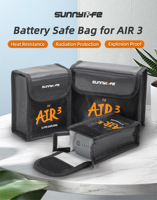 For DJI AIR 3S/AIR 3 Drone LiPo Battery Safe Bag Explosion-proof Protective Bag Battery Storage Case Dron Accessories