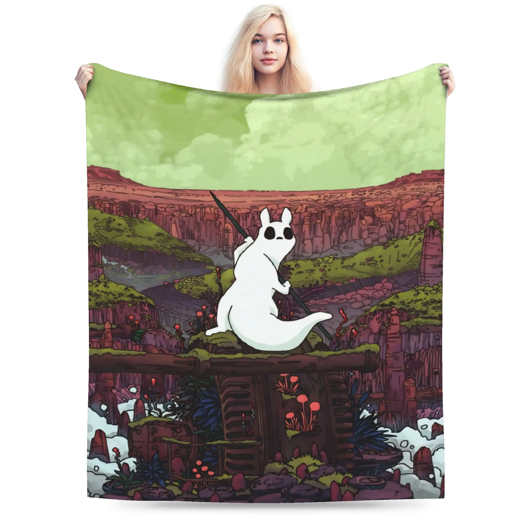 Rain World Slugcat Survivor Spear Platformer Gaming Blankets Fleece  Relax Ultra-Soft Throw Blankets for Home Bedding Throws