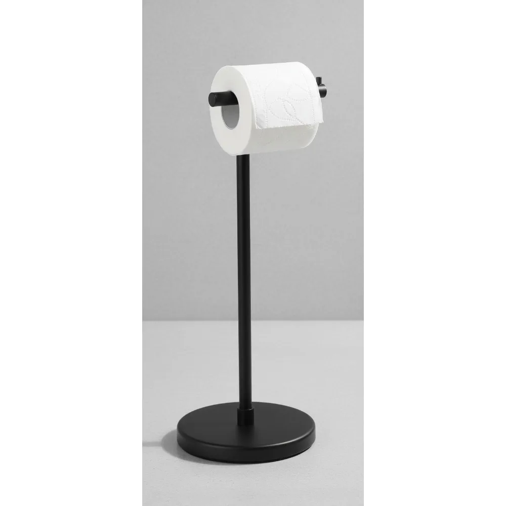 

Modern Toilet Paper Holder Stand Freestanding Rustproof Stainless Steel Tissue Roll Dispenser for Bathroom Kitchen