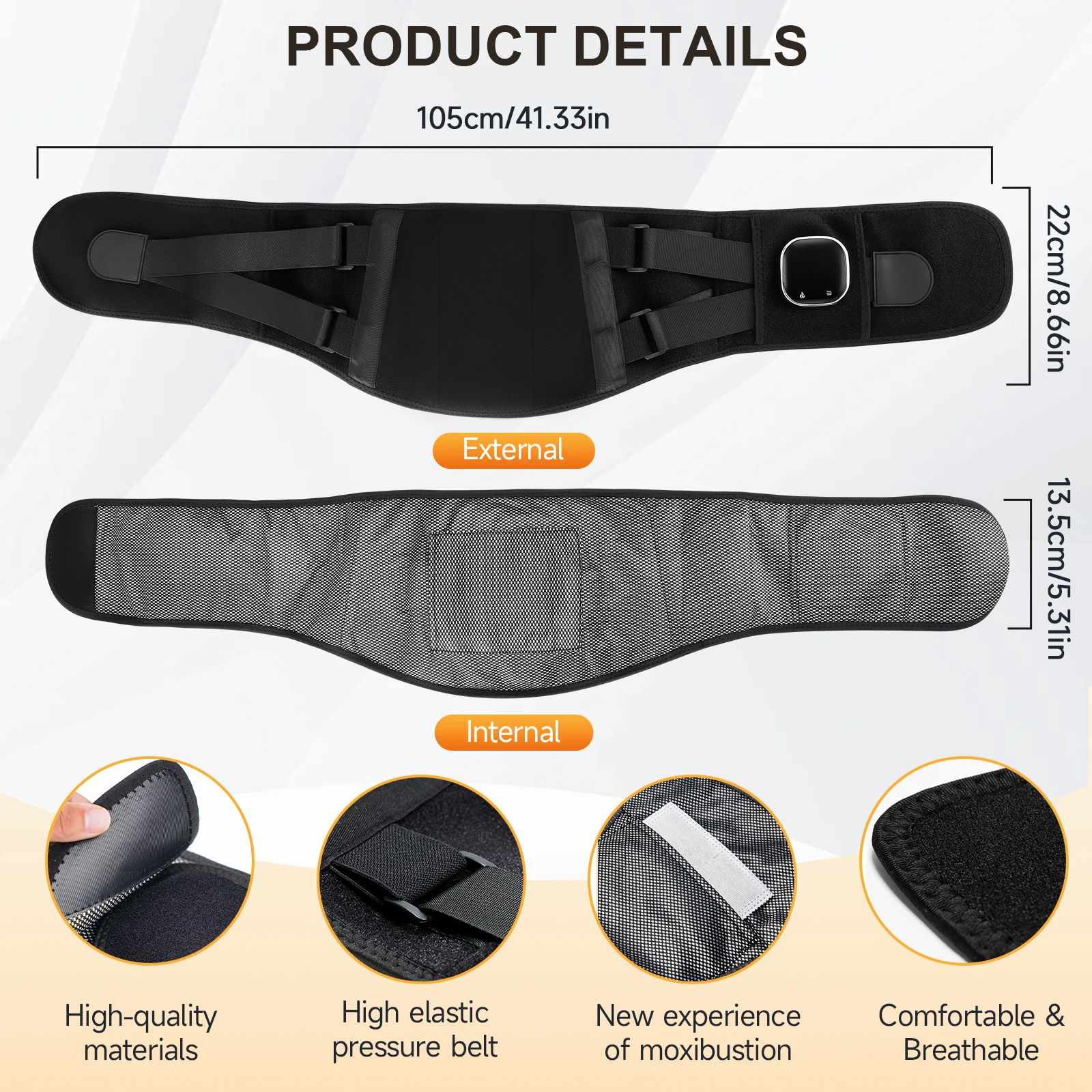 

Electric heating massage waistband