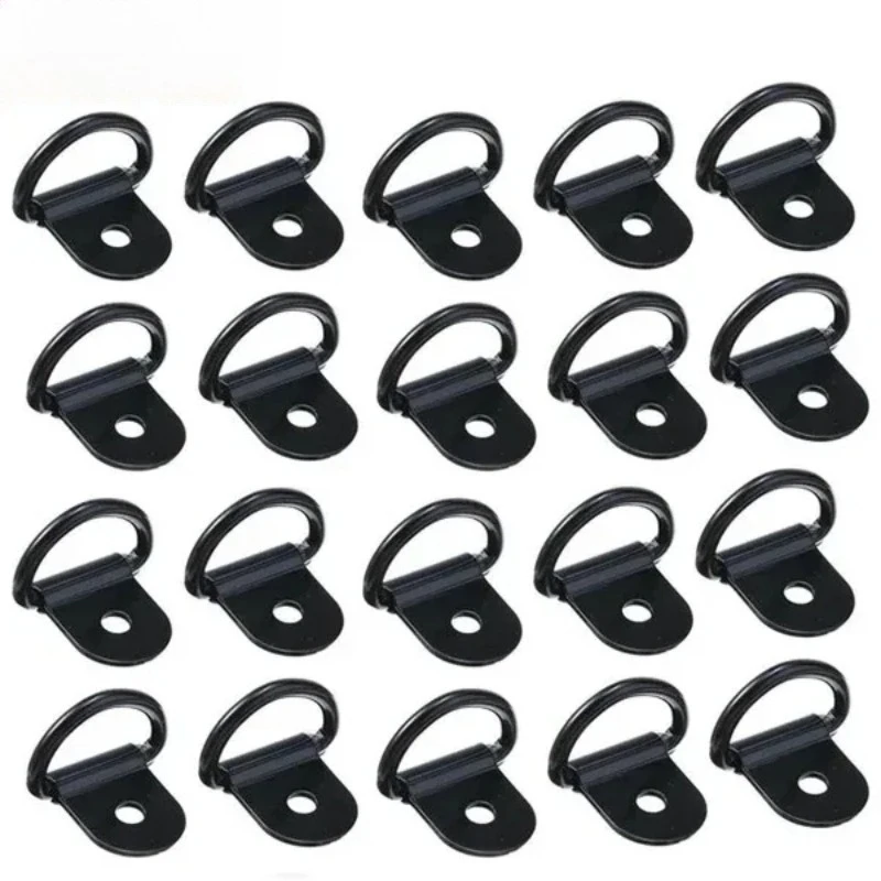 10Pcs Stainless Steel D Shape Pull Hook Tie Down Anchor Ring for Truck Trailer RV Boat Cargo Accessories