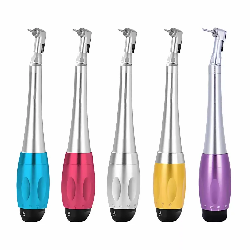 Adjustable Dental Implant Torque Wrench 5‑35N 2.35mm Contra Angle Handpiece with 16Pcs Screwdriver Bits Set