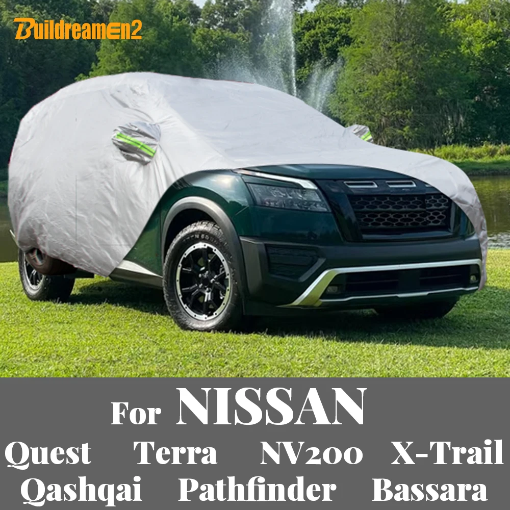 

Car Cover Windproof Sun Shade Snow Rain Protection Anti-UV Cover For Nissan Pathfinder Quest Terra X-Trail Qashqai NV200 Bassara