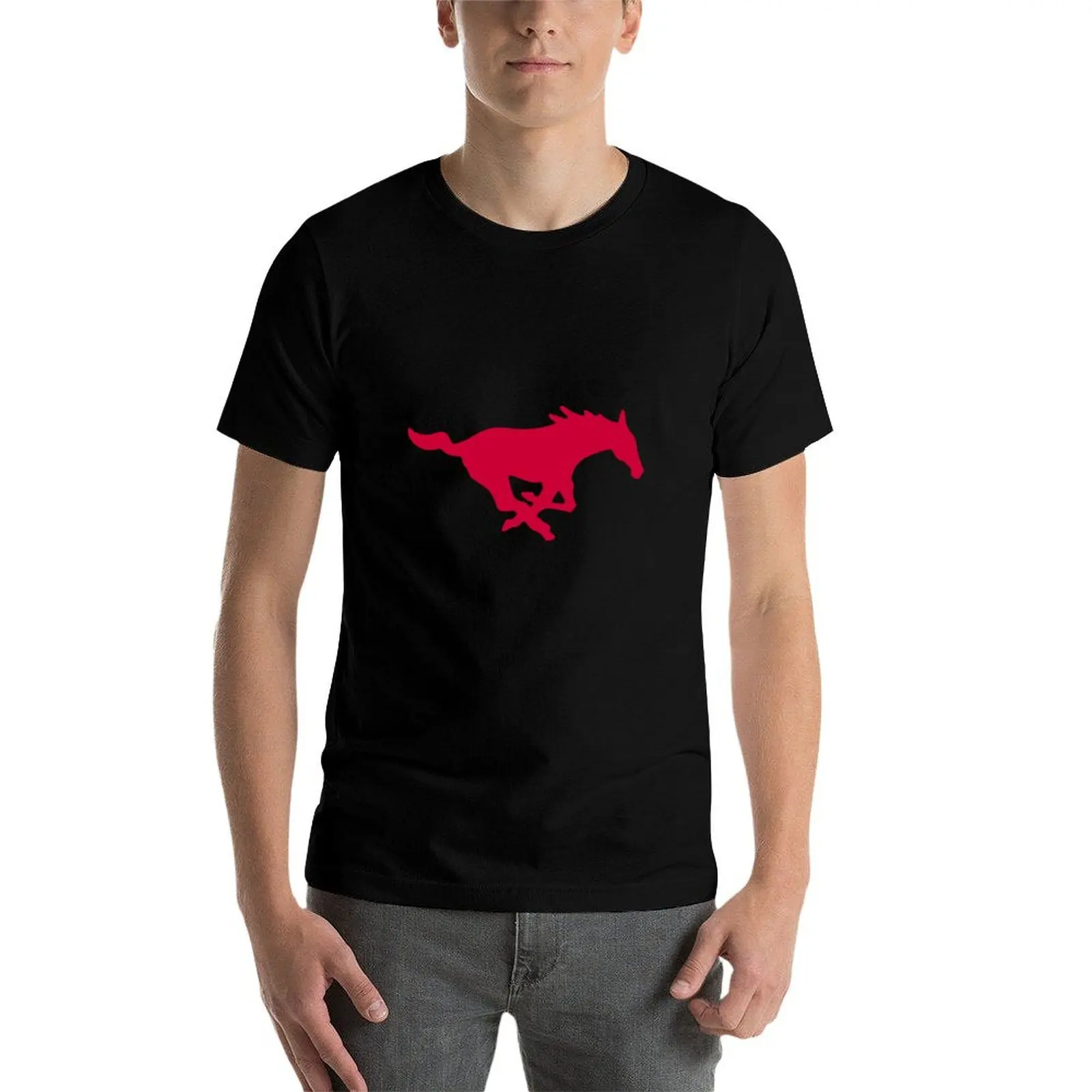 

The SMU Mustangs T-Shirt t shirt for man 100 percent cotton essential t shirt man t shirt graphic T-Shirt