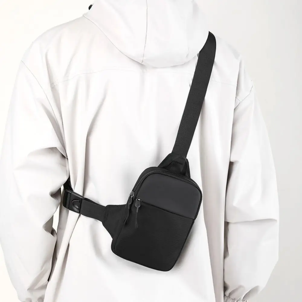 New Canvas Men's Chest Bag Sport Mini Shoulder Crossbody Bag Cross Male Small Sling Pack