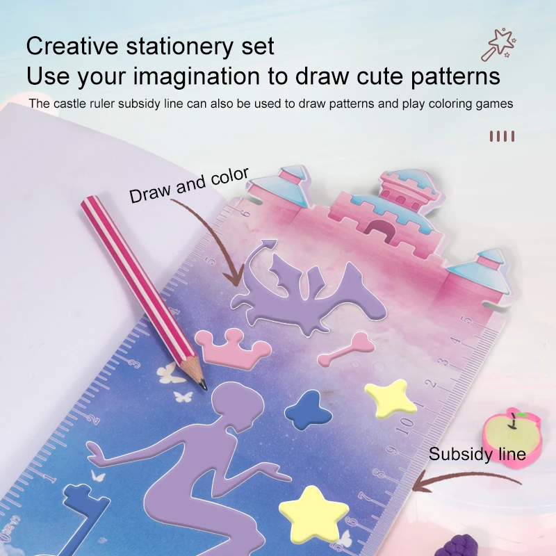 Livre de journal magique avec clés de verrouillage, taille-crayon, gomme autocollante, déverrouillage, fournitures éducatives, jouets faits à la main, cadeau pour enfants