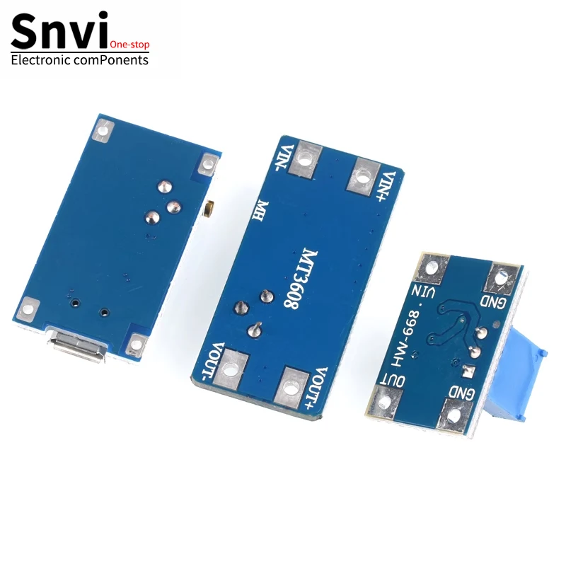 MT3608 Tipo-c/Micro USB 2A Max DC-DC Módulo de potencia elevador Módulo de potencia de refuerzo 3-5V a 5V/9V/12V/24V