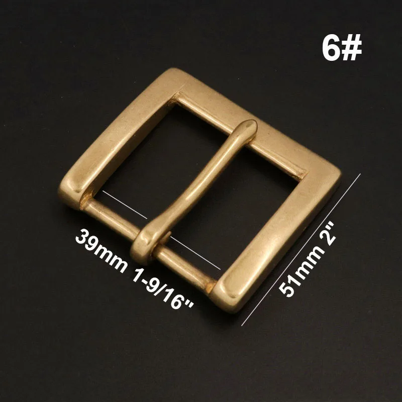 1pcs Solid Brass Belt Buckle End Bar Heel bar Buckle Single Pin Belt Half Buckle for DIY Leather Craft Bag Strap Jeans Webbing