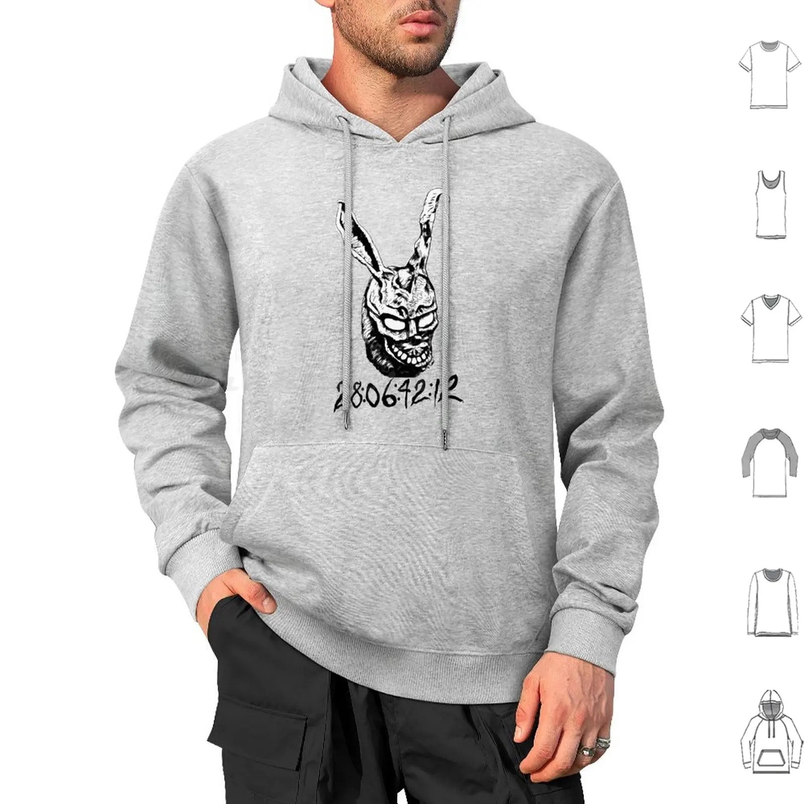 Thats When The World Will End Hoodies Long Sleeve Donnie Darko Frank The Rabbit Donnie Movie Movie Donnie Darko Movie